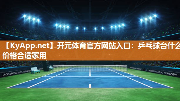 乒乓球台什么价格合适家用